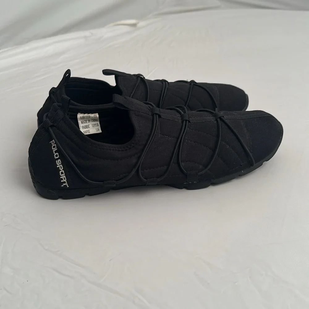 Polo Sport black vintage slip on sneakers